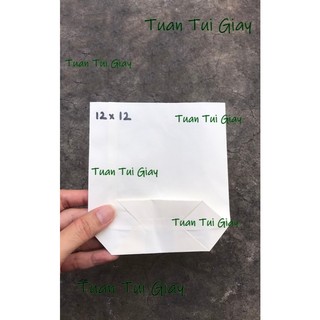 túi giấy trắng 12x12 - SL 100 cái