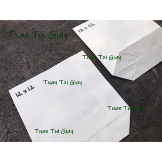 túi giấy trắng 12x12 - SL 100 cái
