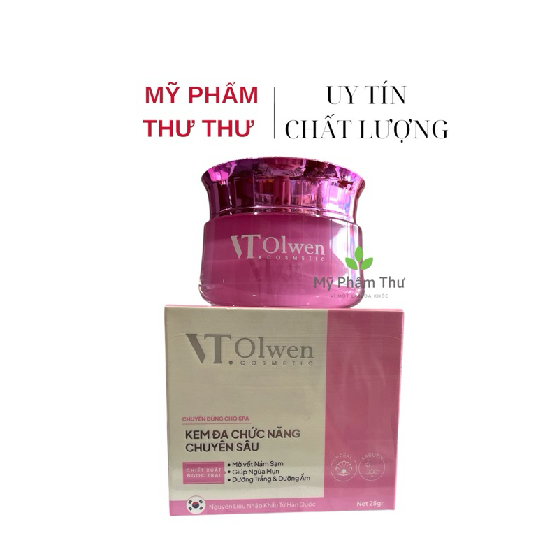 Kem VT Olwen Dưỡng Trắng Da Ngăn Ngừa Nám Đa Chức Năng Chuyên Sâu 25g