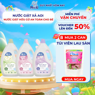 Nước giặt xả hữu cơ Aoi 3L Cho bé - không kích ứng da, mát dịu giúp quần áo bé yêu luôn thơm tho cả ngày-Moonstore