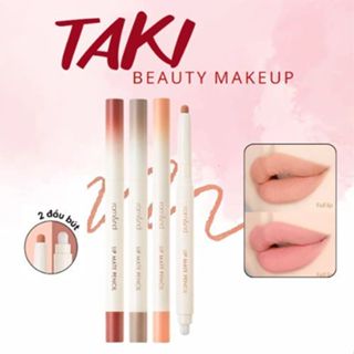 Son Bút Chì Kẻ Viền Môi Romand  Lip Mate Pencil 2 Đầu Nhung Lì Hàn Quốc