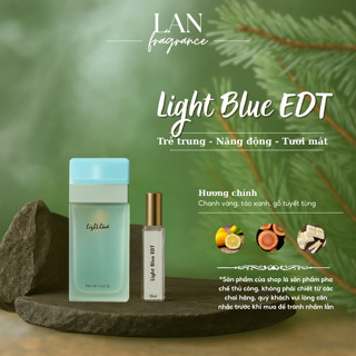 Nước Hoa Nữ Light Blue, Nước hoa chiết PL PERFUME 10ml Hương Bưởi Thơm Mát Phong Cách Trẻ Trung, Hiện Đại