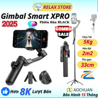 Gậy chụp ảnh 3 chân Smart XPro mẫu 2025, Gimbal chống rung điện thoại chụp ảnh, quay phim livestream