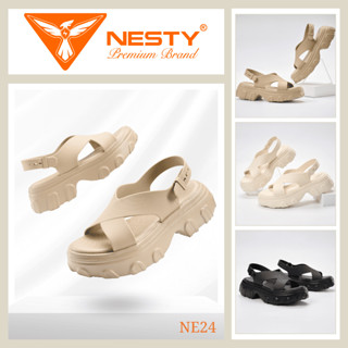 DÉP SANDAL ĐẾ CAO QUAI CHÉO CHÍNH HÃNG NESTY MÃ NE24