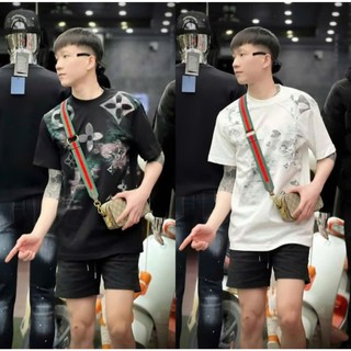  Áo Phông DSQ Nam In Logo Hình Chiếc Lá Siêu Đẹp - Áo Thun DSQ Nam In Chữ Siêu Nét Lá Chữ K_N LUXURY 