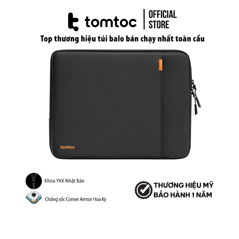 Túi chống sốc Tomtoc (USA) 360 Protective Tablet Sleeve cho iPad Pro 11 M2/M1 – A13A1