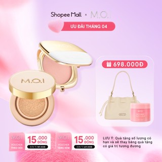Bộ đôi Phiên bản mùa lễ hội  Phấn nước MOI Premium Baby Skin và Phấn má hồng có ánh nhũ