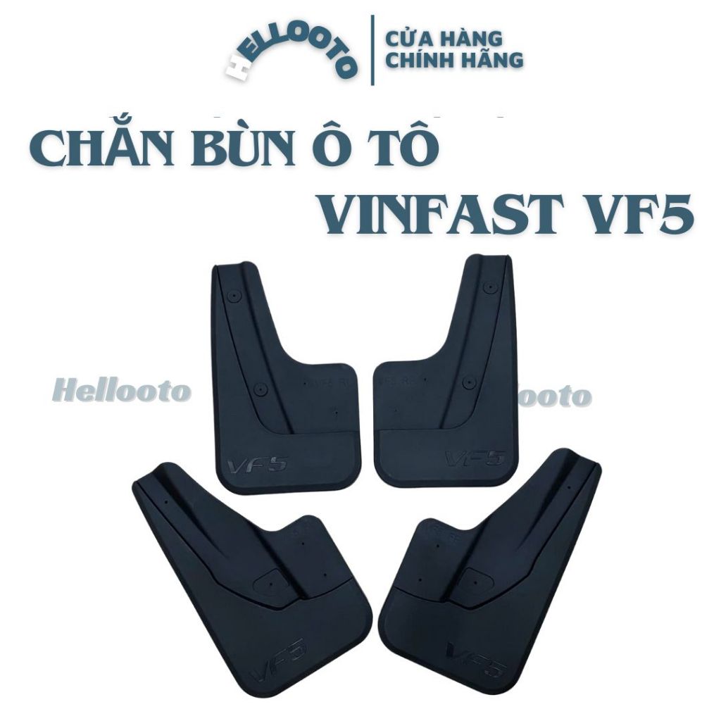 Chắn bùn ô tô Vinfast VF5, Vinfast Herio Green hạn chế bùn đất bắn lên xe + tặng kèm ốc và tua vít