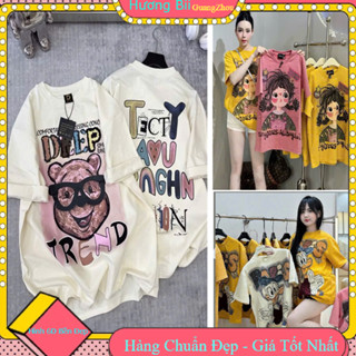 Áo thun nữ SIÊU CẤP form rộng , Áo phông nữ form vừa chất lạnh 2 chiều dày dặn Hot Hit Mie P07