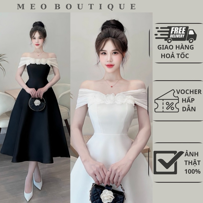 Đầm Tafta FD Hoa Ngực Lily