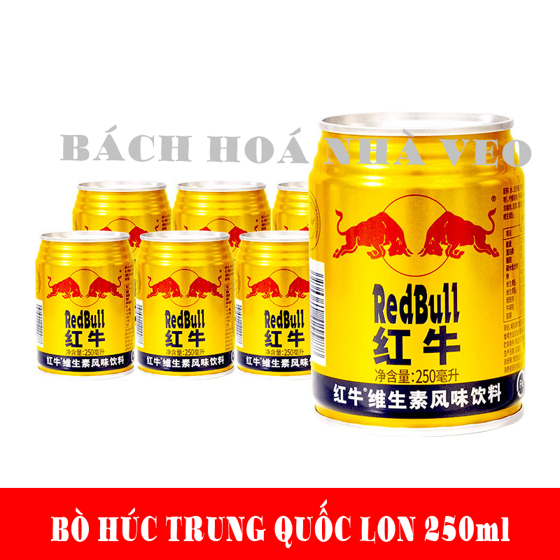 bò húc trung quốc lon 250ml hàng chuẩn, lẻ 1 lon
