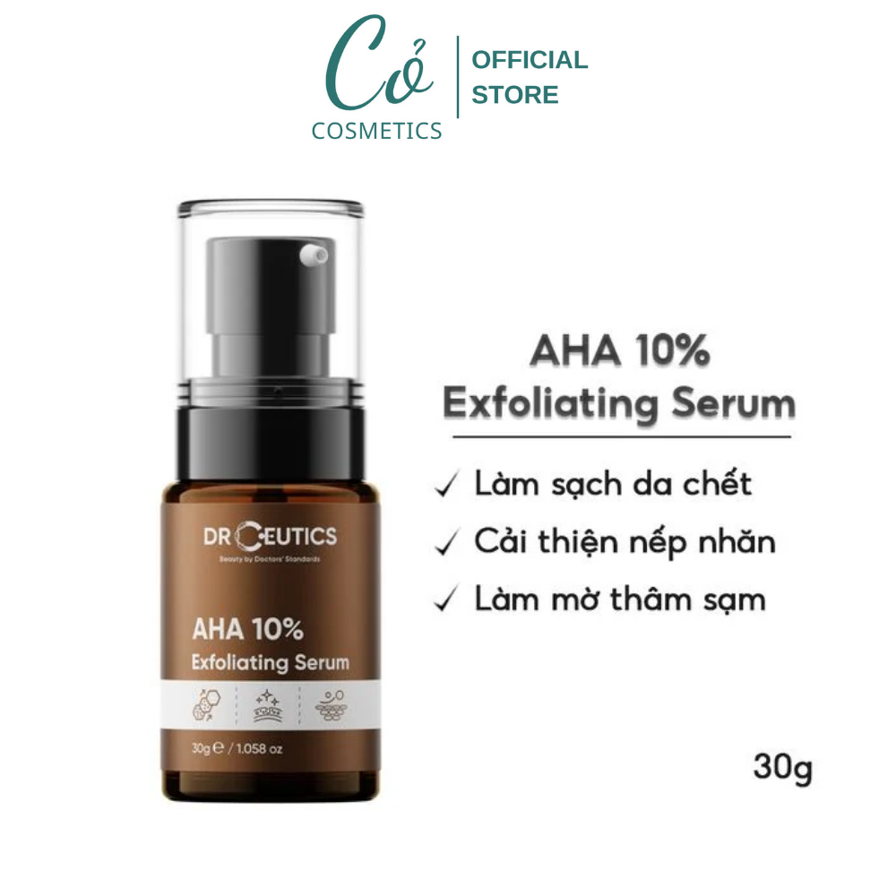 Serum DrCeutics Giúp Tẩy Da Chết Làm Sáng Và Chống Lão Hóa Da AHA 10%