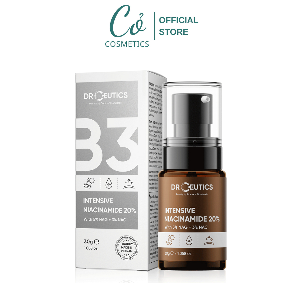 DRCEUTICS Tinh chất Niacinamide DrCeutics Intensive Niacinamide 20% Mờ Thâm Sáng Da (30g)