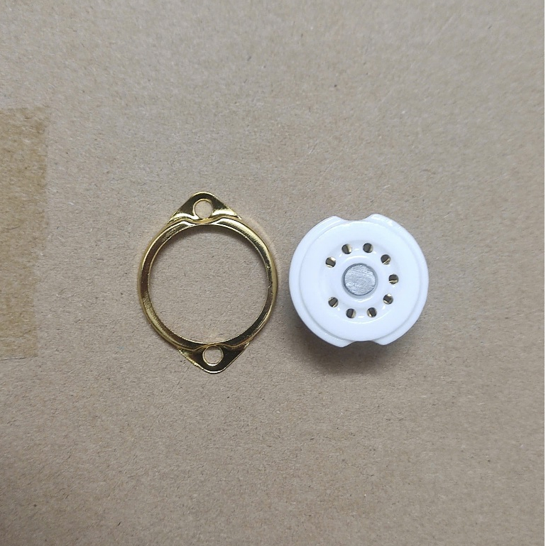 G03 Đế đèn 9 chân nhỏ, có đai dùng cho đèn 12AX7, 12AT7, 12AU7, 6DJ8 (01 cái)