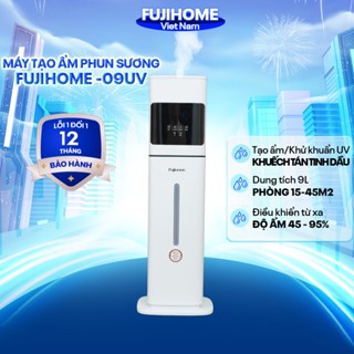 Máy phun sương tạo ẩm không khí dung tích lớn 9L Fujihome Nhập khẩu, máy khuếch tán tinh dầu ion tạo ẩm, khử khuẩn UV