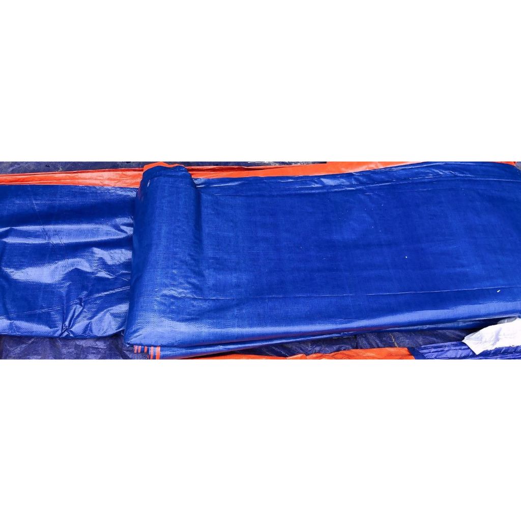 1 Cây Bạt Khổ Rộng 6m x 50m. Bao Bạt Nhựa 2 Da Xanh Cam, Bạt Che Nắng Che Mưa.