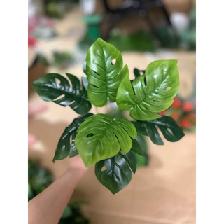 cụm lá - hoa lụa - hoa giả