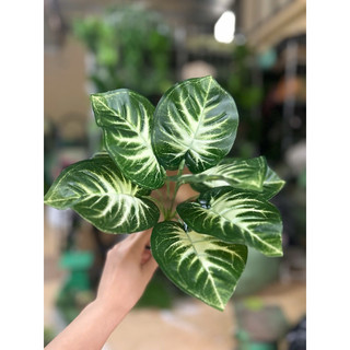 cụm lá - hoa lụa - hoa giả