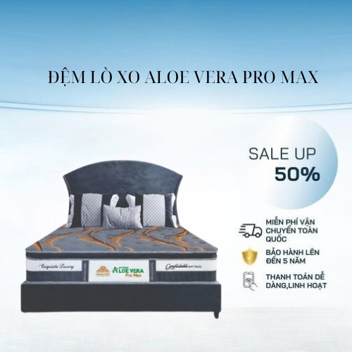 [Free ship] Đệm Lò Xo ALOVERA PRO MAX - Nệm Lò Xo Hãng Kim Cương