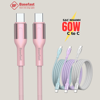 Dây sạc nhanh Type c 60W Basefast cáp bện dù cao cấp chống gãy dùng cho samsung oppo xiaomi ...