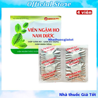 Vỉ 4 Viên Ngậm Ho Nam Dược 
