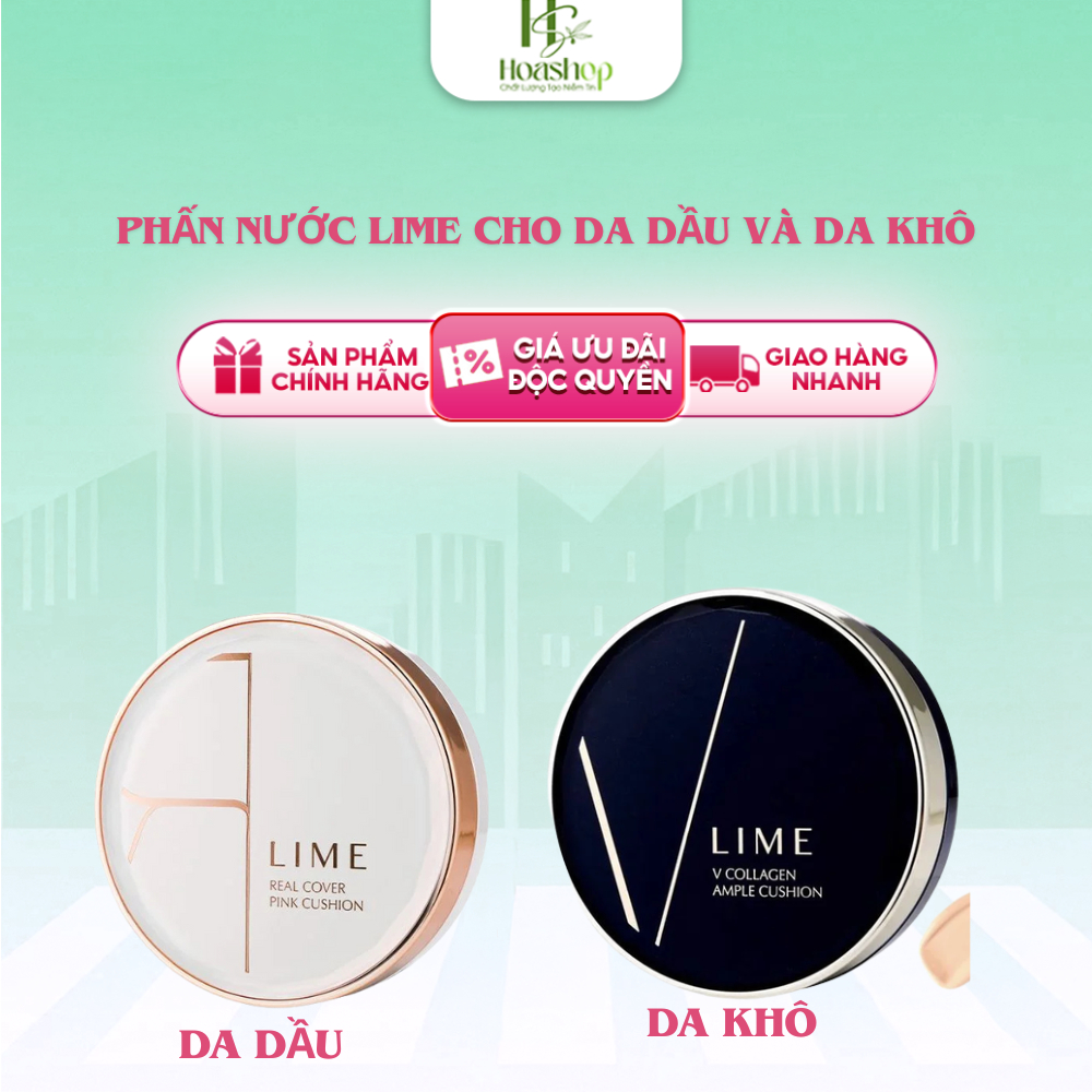  PHẤN NƯỚC LIME REAL COVER PINK CUSHION 