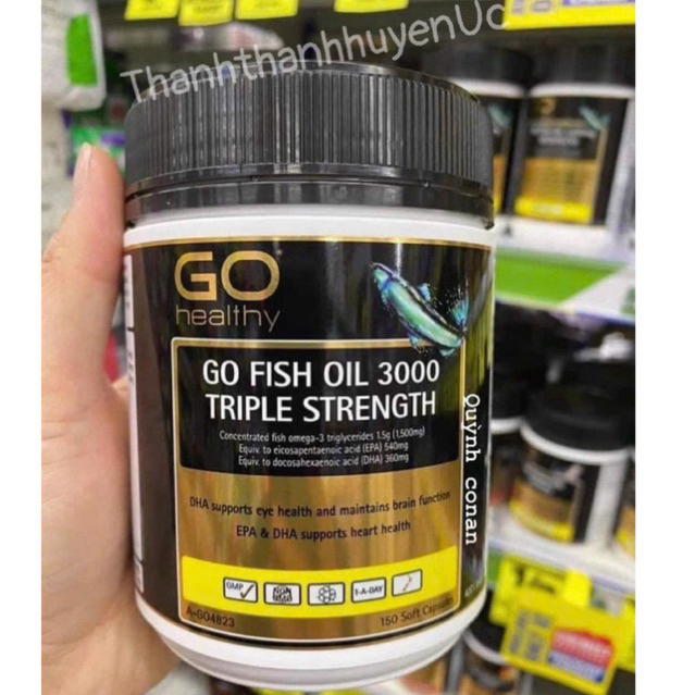 GO Healthy Go Fish Oil 3000 Triple Strength