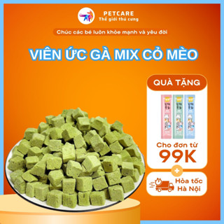 Viên ức gà mix cỏ mèo hỗ trợ tiêu búi lông nhuận tràng bổ sung protein cho mèo