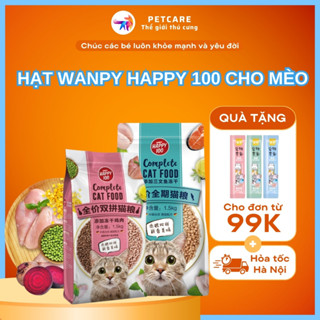 Hạt Wanpy Happy 100 Cho Mèo mọi lứa tuổi thức ăn cho mèo PetcareHN