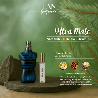 Nước Hoa Nam Ultra Male EDT, Nước hoa chiết PL PERFUME 10ml Hương Thơm Ngọt Ngào Phong Cách Quyến Rũ
