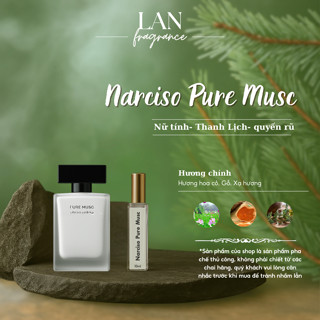  Nước Hoa Nữ Narciso Pure Musc Trắng Hương Phấn  PL PERFUME 10ml Lưu Hương Thơm Trẻ Trung 