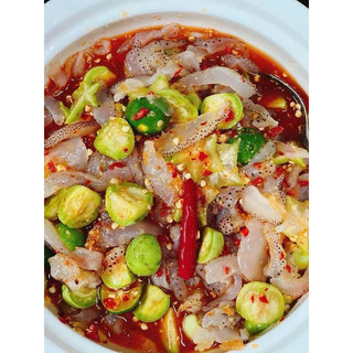 Sứa thân ăn liền , giòn , làm gỏi , bịch 500g không tính nước