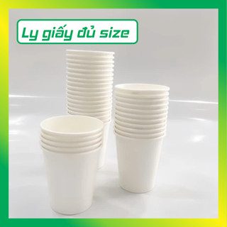 Ly giấy đủ size - Lốc 50 cái - VUIVUISTORE