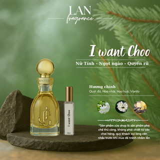 Nước Hoa Nữ Princess I Want Choo, Nước Hoa Chiết  PL PERFUME 10ml Phong Cách Nữ Tính Lưu Hương Ngọt Ngào