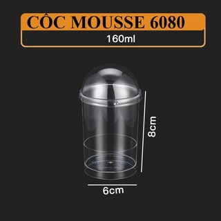 Set 10 cốc nhựa mica cứng TRỤ TRÒN 6080 + NẮP ( DANANGBAKINGTOOL 2191.012)