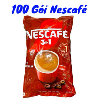  100 Gói NESCAFE Cà Phê Hoà Tan 3 in 1 Vị Nguyên Bản Chính Hãng 