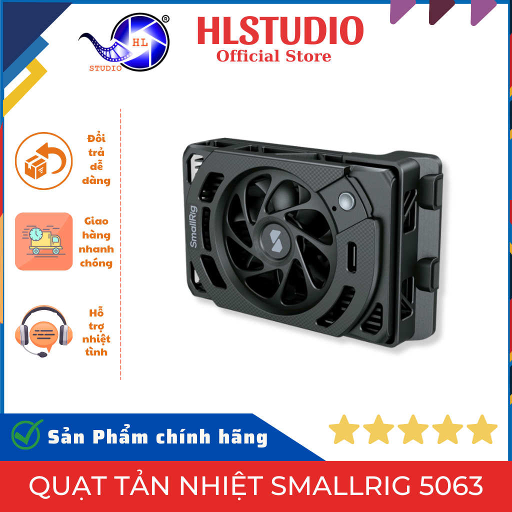 Quạt Tản Nhiệt SmallRig 5063 - HL Studio - Canon EOS R5 Mark II & R5 - TEC Cooling 7000 RPM