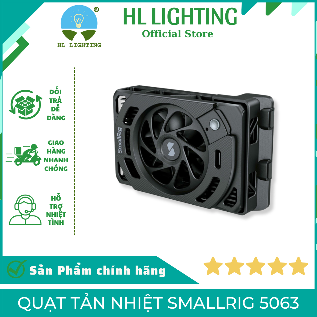 Quạt Tản Nhiệt SmallRig 5063 - HL Lighting - Canon EOS R5 Mark II & R5 - TEC Cooling 7000 RPM