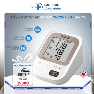 Máy đo huyết áp Omron made in Japan JPN750 bảo hành chính hãng 5 năm