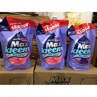  Nước Giặt Xả Max Kleen Túi 3,8Kg Hương Huyền Diệu Hoa Nắng Sớm Mai 