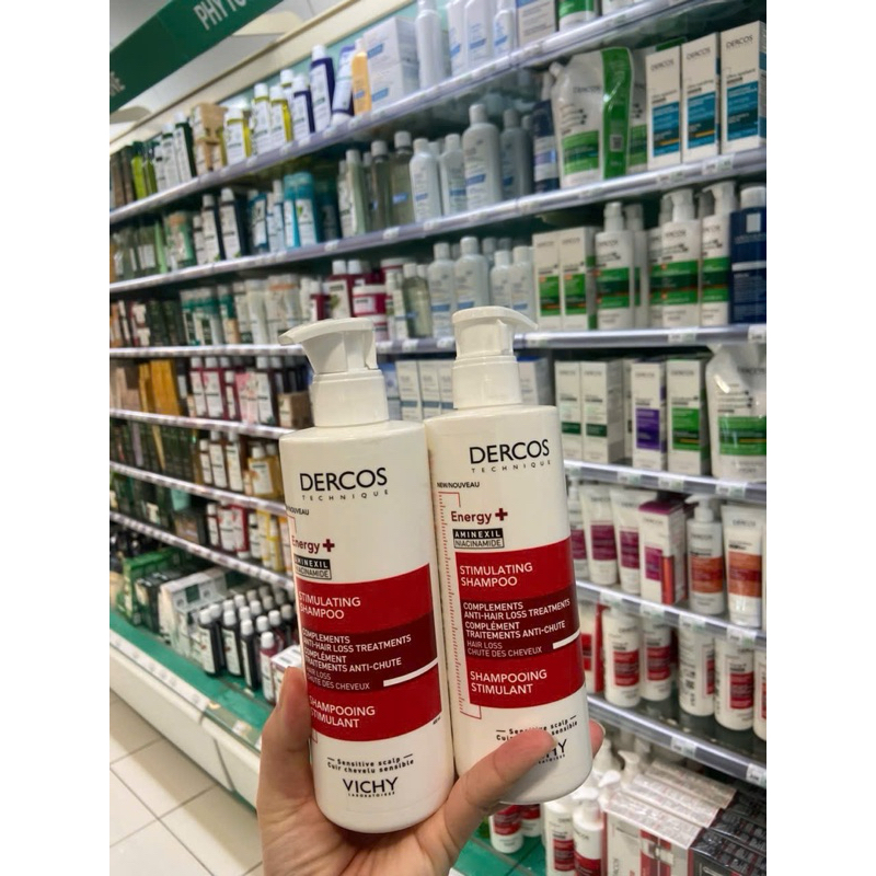 Gội giảm rụng tóc Dercos Energising Shampooing Vichy