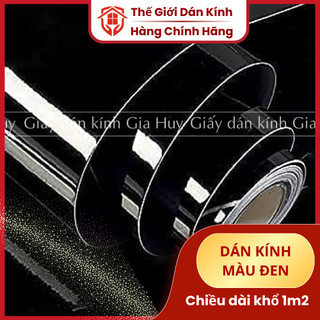  Giấy decal đen nhám tự dính dán kính dán xe Decal đen nhám đen bóng dán bàn laptop bể cá khổ 1m2 