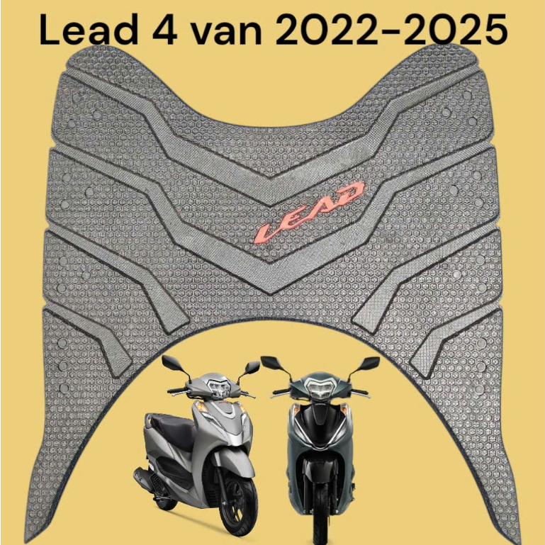 thảm lót sàn xe honda lead 4 van đời 2022-2025,thảm để chân lead  2025 ,lót chân lead 2024,gác chân 