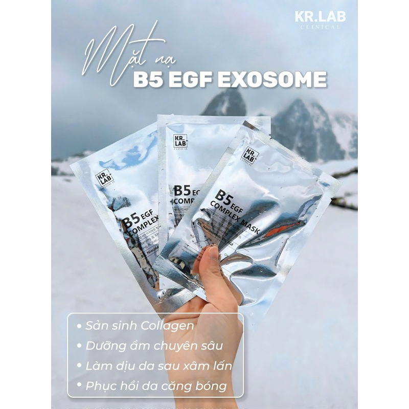 1-5 miếng Mặt nạ Kr.lab B5 EGF complex mask - hạn 2028 Hàn Quốc IS119