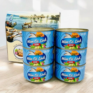 Mắm cá linh chưng đóng hộp (Antesco) - Thùng (06 hộp x 200g) cá hộp thơm ngon, hấp dẫn