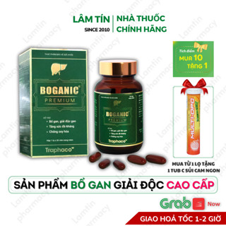 ✔(Chính Hãng) BOGANIC PREMIUM BỔ GAN CAO CẤP CHỐNG OXY HÓA TĂNG SỨC ĐỀ KHÁNG GIẢI ĐỘC MẨN NGỨA GIẢM M.EN GAN (LỌ 30VIÊN)