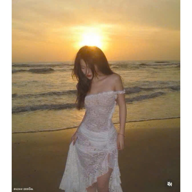 [ BKN 058 ]Set bikini ba món ĐẦM MIDI body ren trắng kèm bikini chanh sả HÀ BIKINI | BigBuy360 - bigbuy360.vn