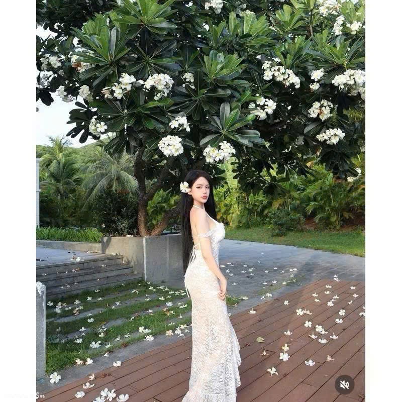 [ BKN 058 ]Set bikini ba món ĐẦM MIDI body ren trắng kèm bikini chanh sả HÀ BIKINI | BigBuy360 - bigbuy360.vn