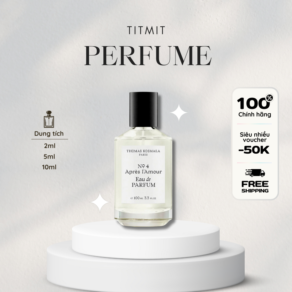 [Hàng Hot] Nước hoa Niche - Thomas Kosmala No4 Après l’Amour EDP