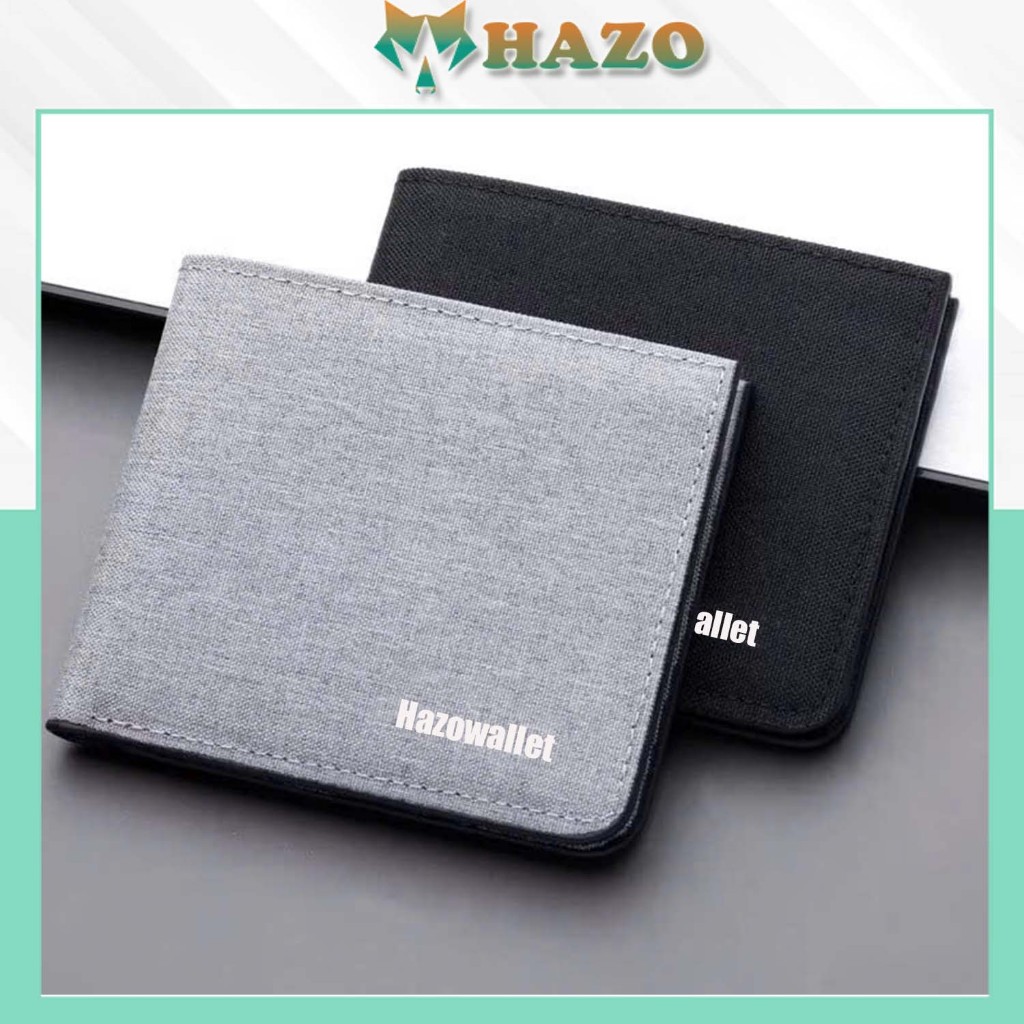 Ví Nam Dáng Ngang Chất Canvas Hazo Wallet Bền Bỉ Mềm Nhỏ Gọn Nhiều Ngăn 576 Cao Cấp Cực Đẹp - Hazo